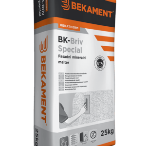 BEKAMENT BK-Briv Special Fasadni mineralni malter Full 1.5mm 25 kg