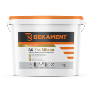 BEKAMENT BK-Fas Silicon Silikonska disperzija za spoljašnje zidove 15 l bijela